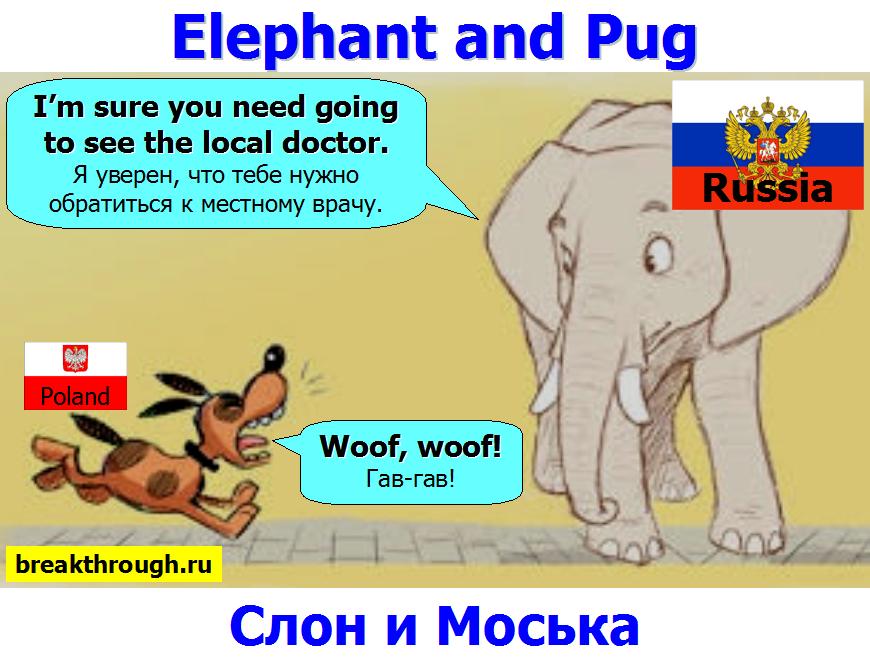 Слон и Моська басня И. А. Крылова